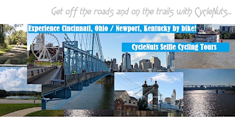 Cincinnati, Ohio  Smart-guided Bikeway Tour Along and Over the Ohio River