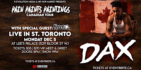 DAX Live in Toronto December 5th at Lee's Palace