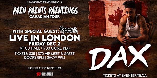 DAX Live in London Dec 2nd at CJ Hall