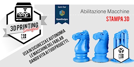 Immagine principale di Corso di Abilitazione Macchine - Stampa 3D 