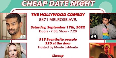 Comedy Show - Cheap Date Night with Monte Comedy Show