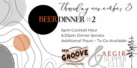 New Groove + Aegir Supper Club Beer Dinner #2