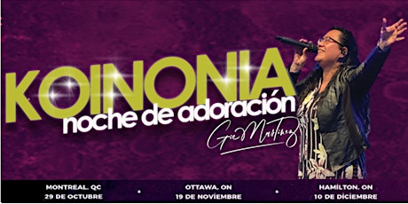 Gie Martinez- KOINONIA Tour - Montréal
