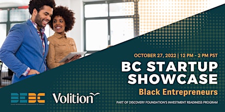 Primaire afbeelding van BC Startup Showcase: Black Entrepreneurs