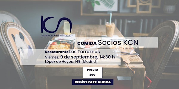 KCN Eat & Meet Comida de Socios - 9 de septiembre