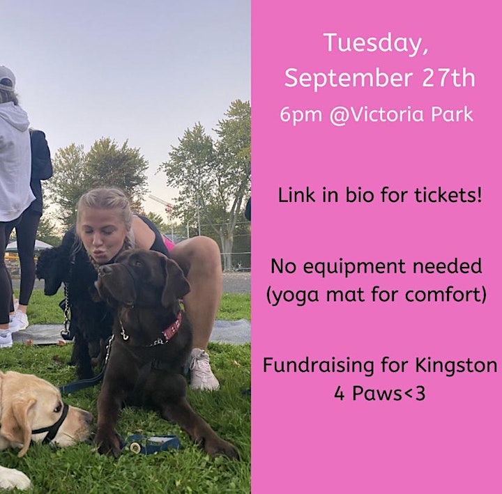 POSTPONED TO SEPT 29 -Fitness in the Park with Hellafit and the K4Paws pups image