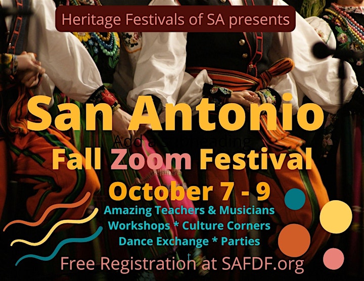 San Antonio Fall Festival on ZOOM- Free to register image