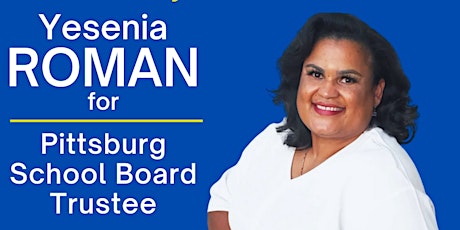 Canvassing for Yesenia Roman's Pittsburg School Board campaign!