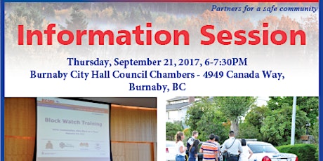 Block Watch Information Session