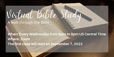 Imagem principal do evento Virtual Bible Study