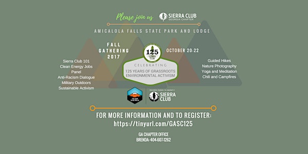 Georgia Sierra Club Fall Gathering 2017