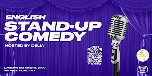 English stand-up comedy night  • Ostello Bello Milano Duomo