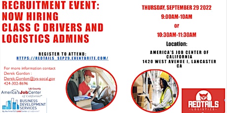 Redtails Logistics Recruitment Event