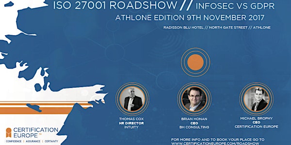 ISO 27001 ROADSHOW ATHLONE EDITION