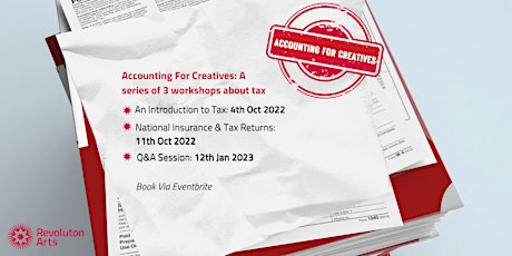 Accounting for Creatives - An Introduction to Tax (Online)