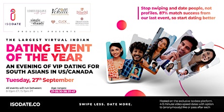 Isodate & Partners Present: The Largest Virtual South-Asian Dating Event