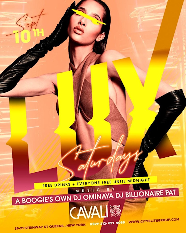Nyc #1 party LUX Saturdays at cavali image