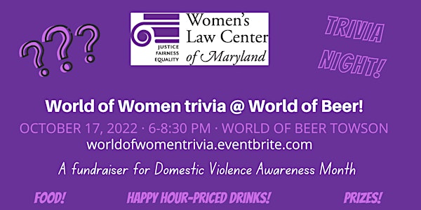 "World of Women" trivia at World of Beer!