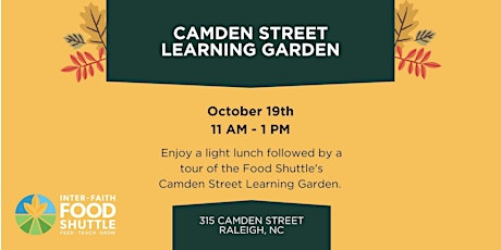 On the Menu: Camden Street Learning Garden Tour
