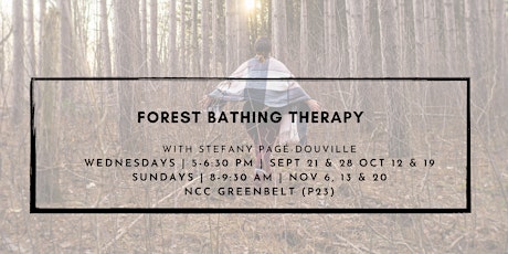 Forest Bathing Therapy Ottawa