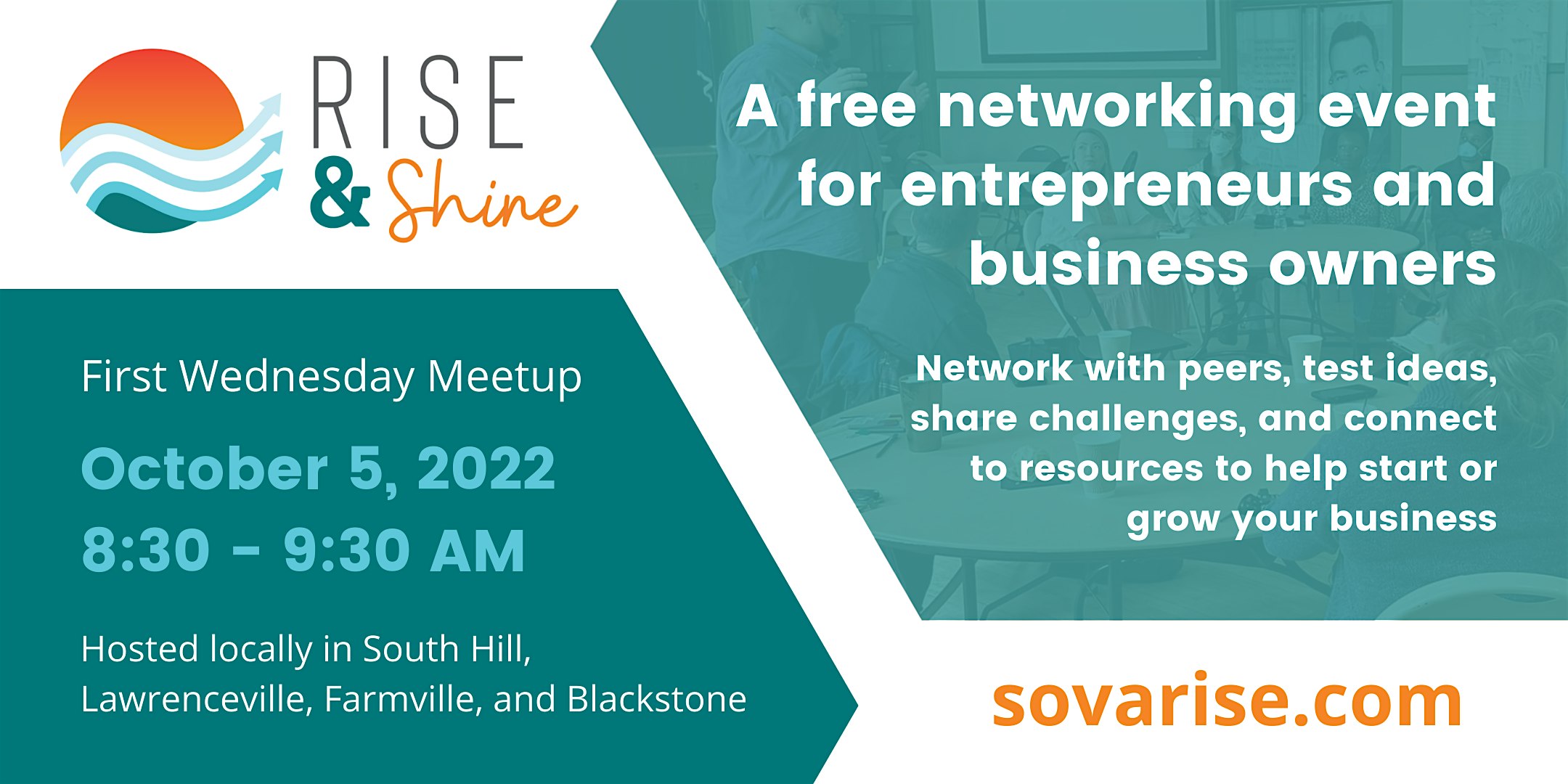 Rise &\; Shine | Meetup for Entrepreneurs &\; Innovators