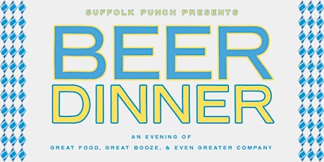 October Beer Dinner - Suffolk Punch Brewing