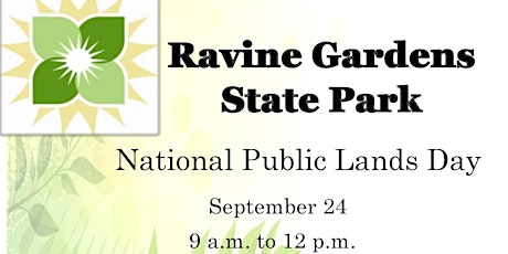 National Public Lands Day ~ Volunteer Work Day at Ravine Gardens State Park primary image