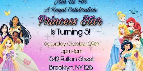 Star’s Disney  Princess Theme  5th Birthday Party