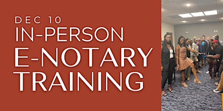 In-Person E-Notary Training With Notary2Notary