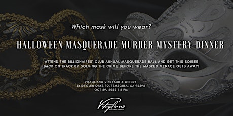 Midnight at the Masquerade - A Masquerade Murder Mystery Dinner
