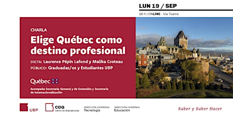 Charla “Elige Québec como destino profesional”