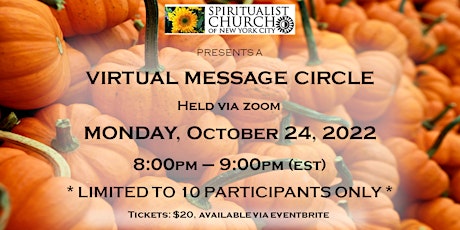 SCNYC Virtual Msg Circle  Oct 24,2022 Revs. Jennifer Lerman & Marion Hedger