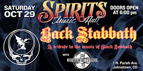Back Stabbath with Driven by Turmoil live at Spirits!