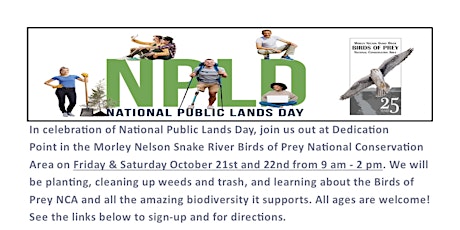 Public Lands Day Dedication Point Birds of Prey NCA Volunteer Planting