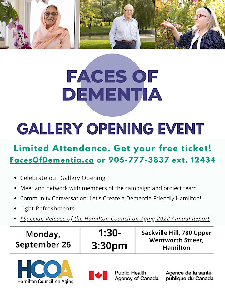 Faces of Dementia Gallery Opening Event image
