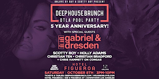 Deep House Brunch 5-Year Anniversary POOL PARTY ft. Gabriel & Dresden