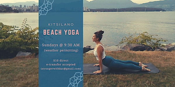Kits Beach Yoga Sundays @ 9:30 AM
