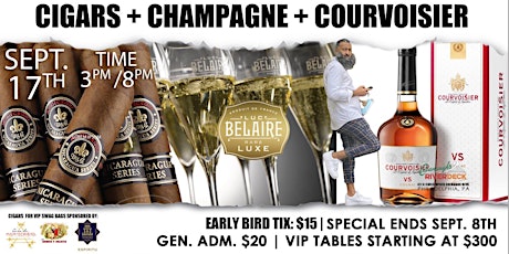 CIGARS + CHAMPAGNE + COURVOISIER = ONE AMAZING DAY PARTY ON THE WATERFRONT!