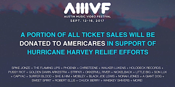 AUSTIN MUSIC VIDEO FESTIVAL (SEP 12-16)