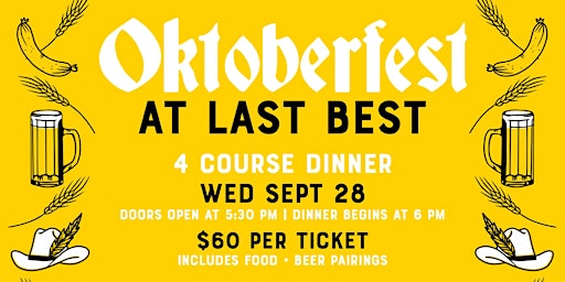 Last Best Oktoberfest Dinner & Beer Pairing
