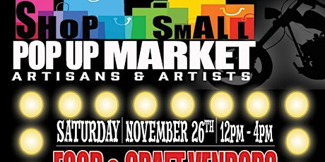 Shop Small Market - Artisans & Artists Pop-Up Shop