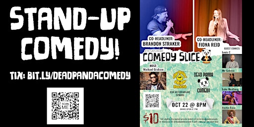 Stand-up Comedy w/ headliners Fiona Reid & Brandon Straker! - Comedy Slice
