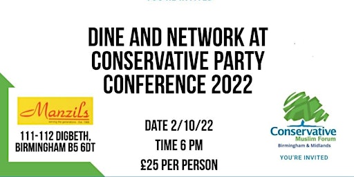 Dine and Network at Conservative Party Conference 2022