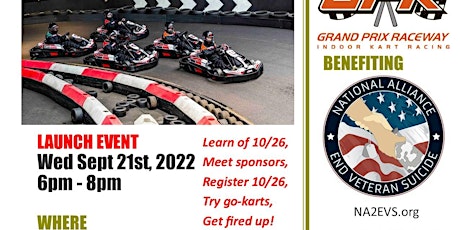 Race 2 Save Veteran Lives Go-Kart : Launch Event - Fall 2022 primary image