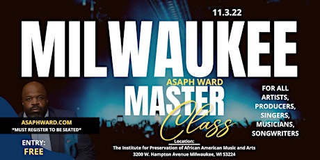Asaph Ward Masterclass - Milwaukee