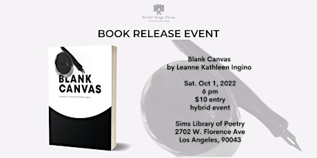 Book Release Event:Blank Canvas by Leanne Kathleen Ingino primary image