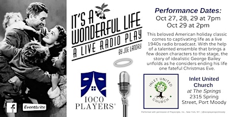 Ioco Players: It's A Wonderful Life. A Live Radio Play by Joe Landry.