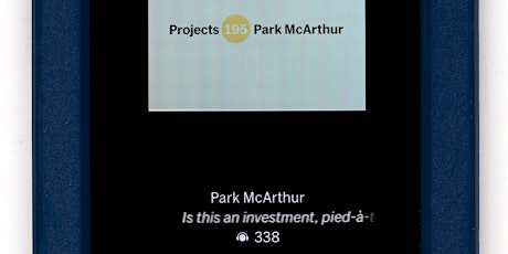 Pratt Institute Visiting Artist Lecture Series: Park McArthur
