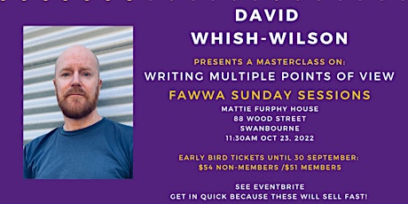 Imagem principal do evento David Whish-Wilson: Writing Multiple Points of View