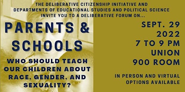 Parents and Schools Deliberative Forum